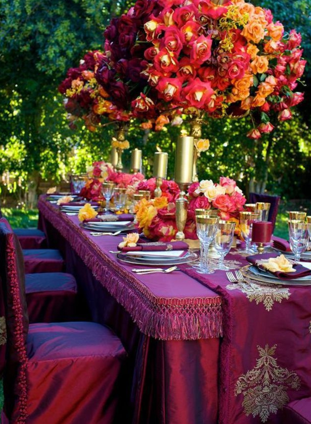 Tropical floral arrangement